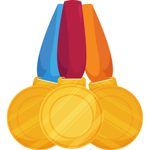 Three medals